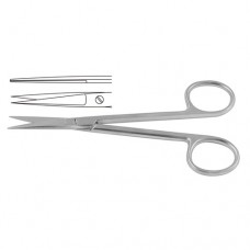 Small Model Operating Scissor Straight - Sharp/Sharp Stainless Steel, 12 cm - 4 3/4"